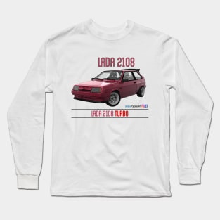 Lada 2108 Turbo Rubin Red Long Sleeve T-Shirt